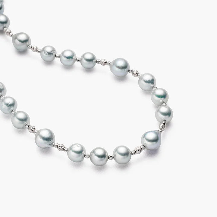 IMPERFECTION COLLECTION Akoya Baroque Pearl 18K White Gold Choker Necklace IMPERFECTION COLLECTION Akoya Baroque Pearl 18K White Gold Choker Necklace IMPERFECTION COLLECTION