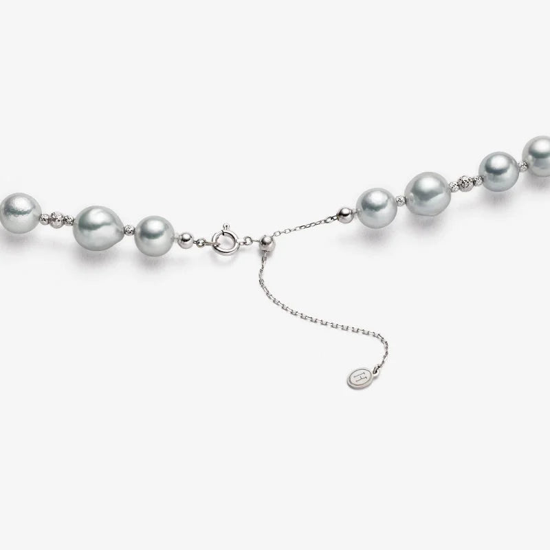 IMPERFECTION COLLECTION Akoya Baroque Pearl 18K White Gold Choker Necklace IMPERFECTION COLLECTION Akoya Baroque Pearl 18K White Gold Choker Necklace IMPERFECTION COLLECTION