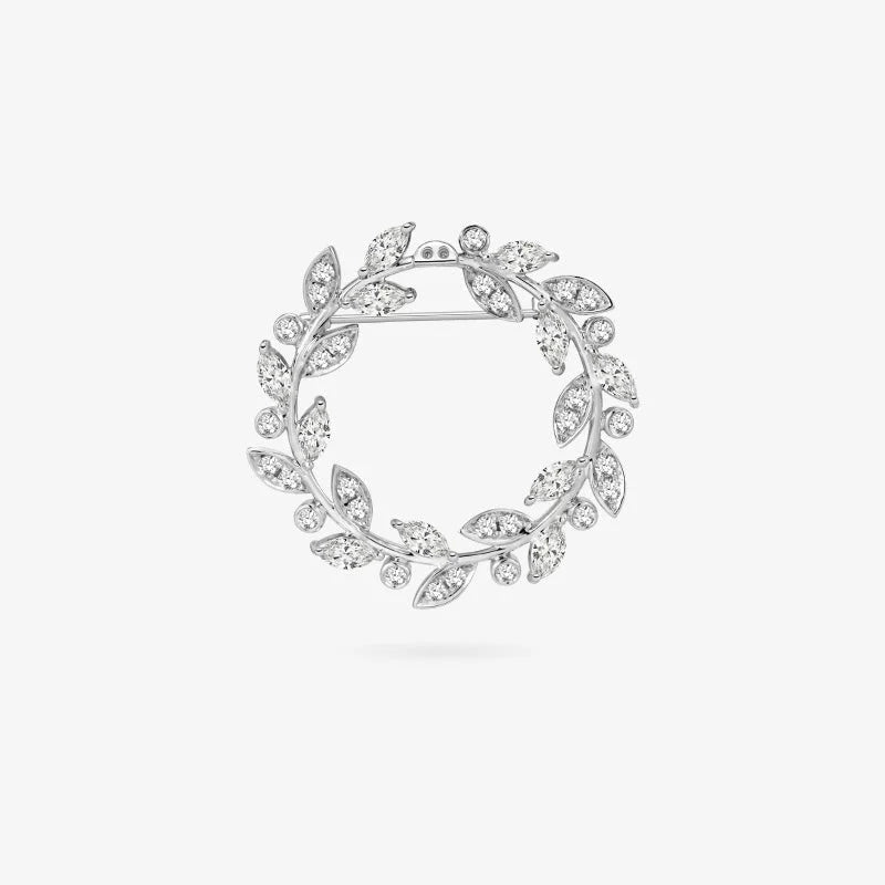 LOVE GROWS COLLECTION Silver Blue Mabe Pearl Diamond Hair Accessories Brooch LOVE GROWS COLLECTION Silver Blue Mabe Pearl Diamond Hair Accessories Brooch LOVE GROWS COLLECTION