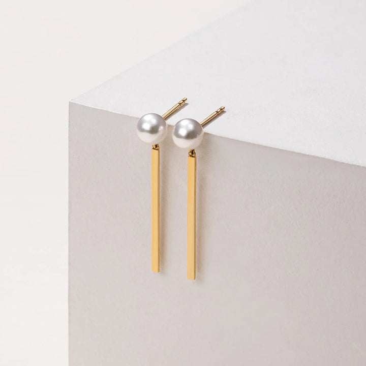 MELODY COLLECTION Akoya Saltwater Pearl 18K Gold Tassels Earrings MELODY COLLECTION Akoya Saltwater Pearl 18K Gold Tassels Earrings MELODY COLLECTION