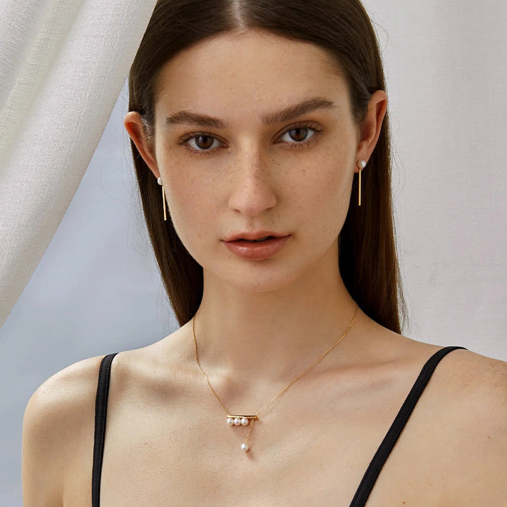 MELODY COLLECTION Akoya Saltwater Pearl 18K Gold Tassels Earrings MELODY COLLECTION Akoya Saltwater Pearl 18K Gold Tassels Earrings MELODY COLLECTION