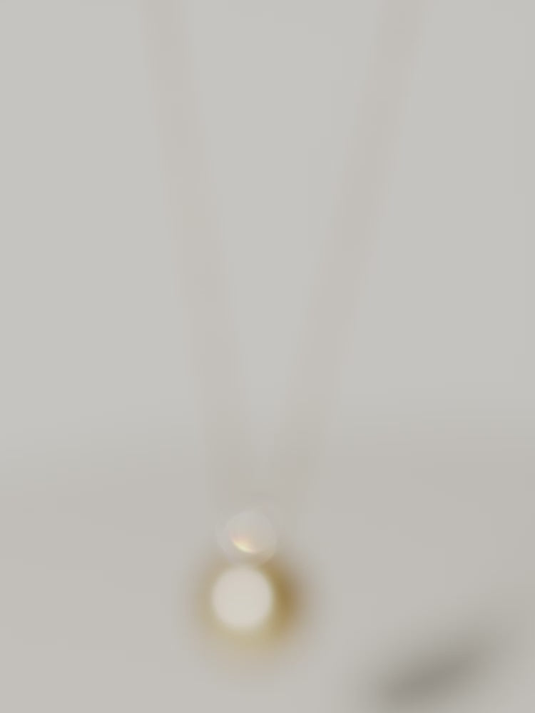 South Sea Golden Pearl 18K Gold Princess Style Design Necklace