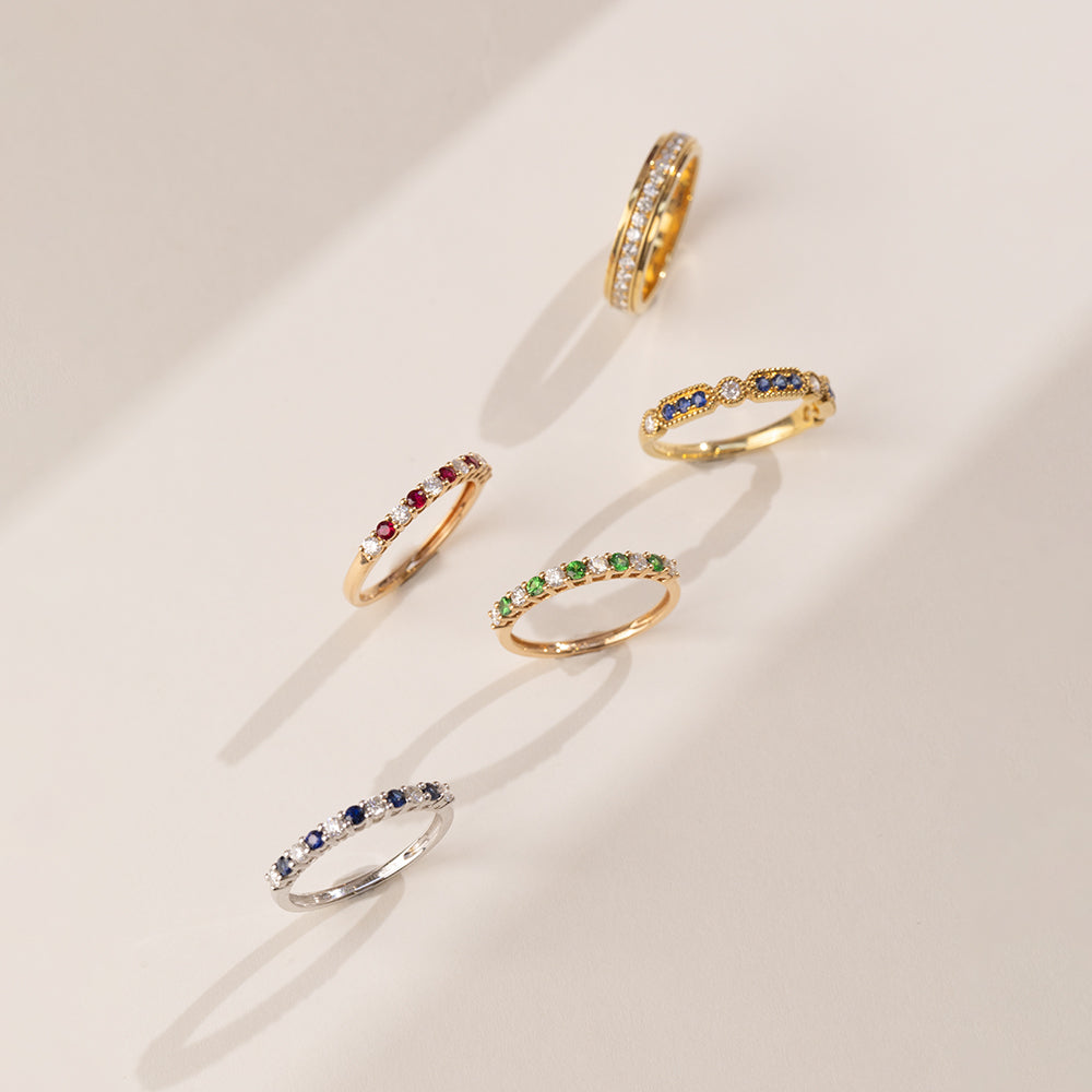 Splash of Summer: Breaking the Monochrome Haze with Colored Gemstones