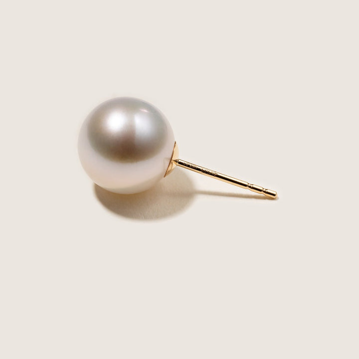 10 - 11mm Freshwater Edison Pearl 14K Gold Classic Studs Earrings - HELAS Jewelry