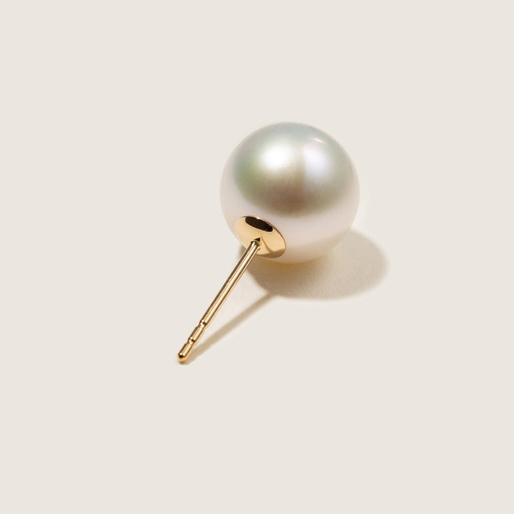 10 - 11mm Freshwater Edison Pearl 14K Gold Classic Studs Earrings - HELAS Jewelry