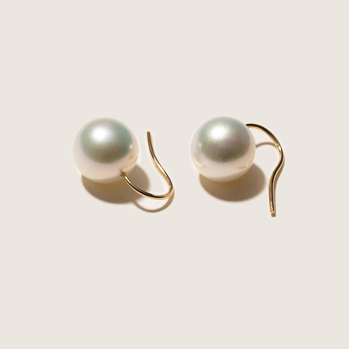 10 - 11mm Freshwater Edison Pearl 14K Gold French Hook Earrings - HELAS Jewelry