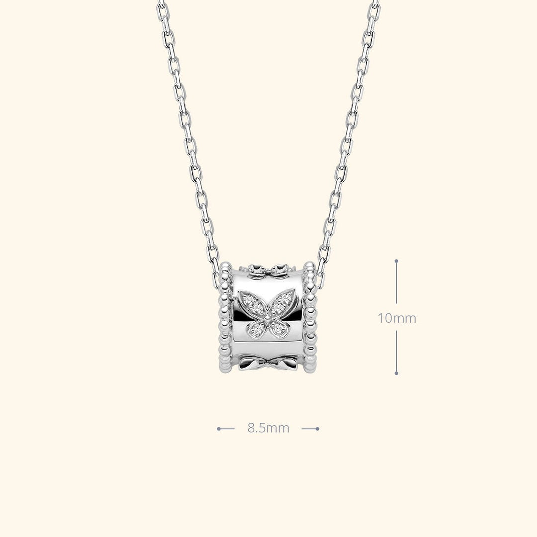 18K Gold Diamond Kaleidoscope Butterfly Necklace - HELAS Jewelry