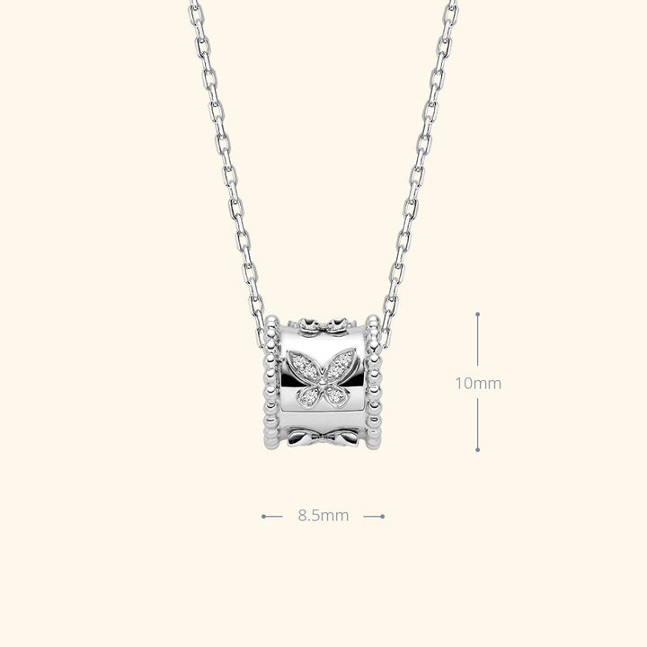 18K Gold Diamond Kaleidoscope Butterfly Necklace - HELAS Jewelry
