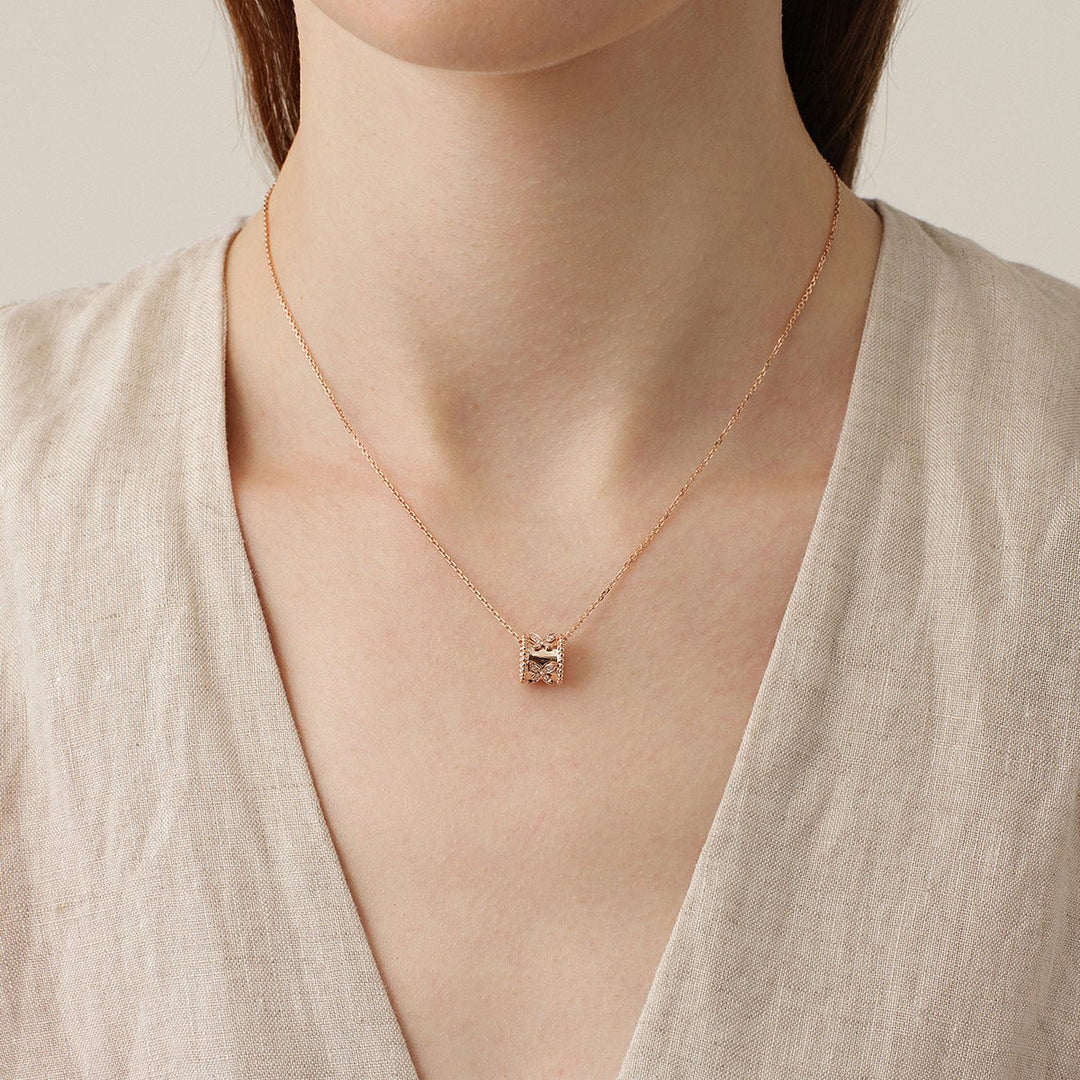 18K Gold Diamond Kaleidoscope Butterfly Necklace - HELAS Jewelry