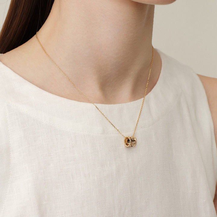 18K Gold Diamond Kaleidoscope Butterfly Necklace - HELAS Jewelry