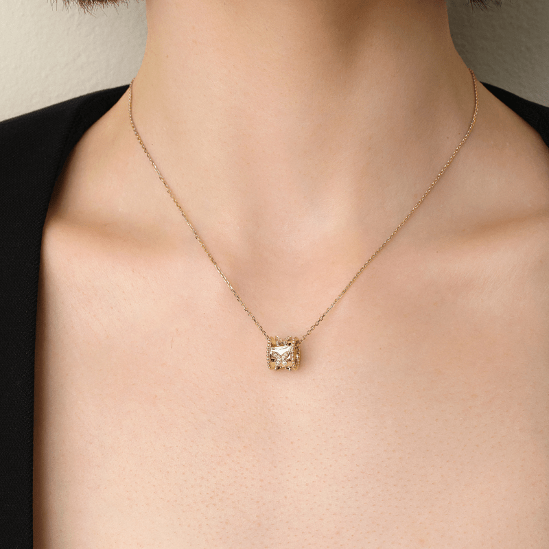 18K Gold Diamond Kaleidoscope Butterfly Necklace - HELAS Jewelry