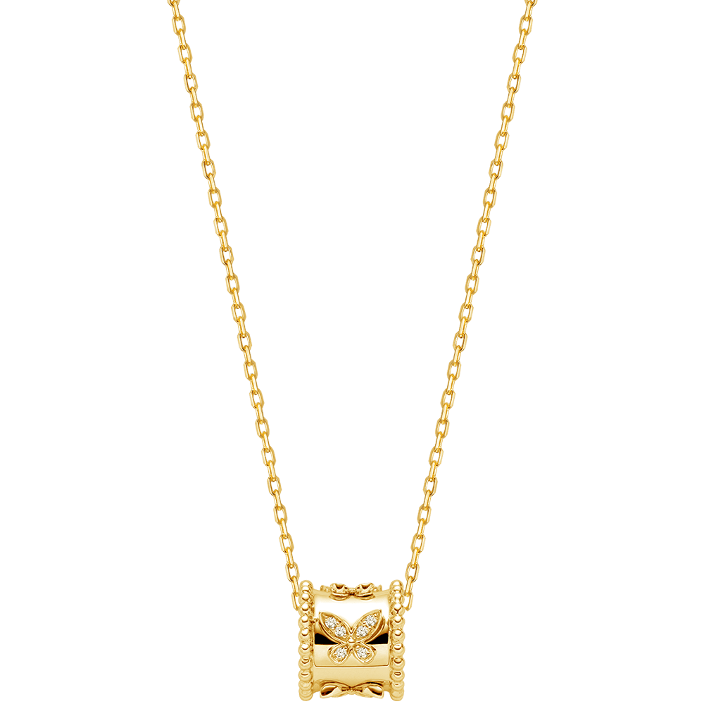 18K Gold Diamond Kaleidoscope Butterfly Necklace - HELAS Jewelry