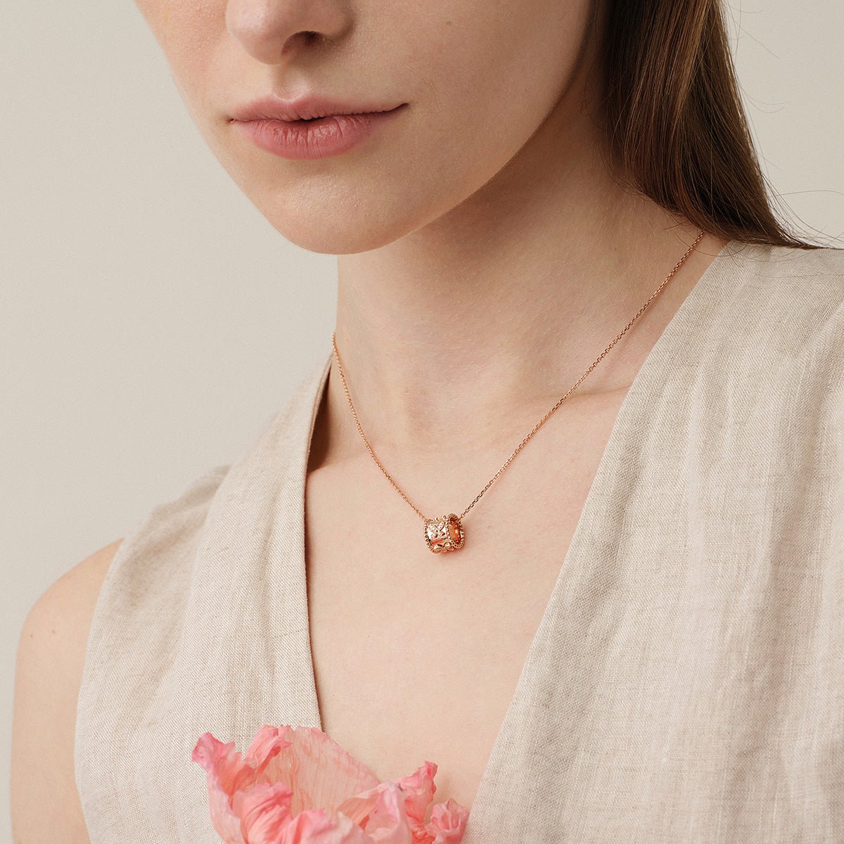 18K Gold Diamond Kaleidoscope Butterfly Necklace - HELAS Jewelry