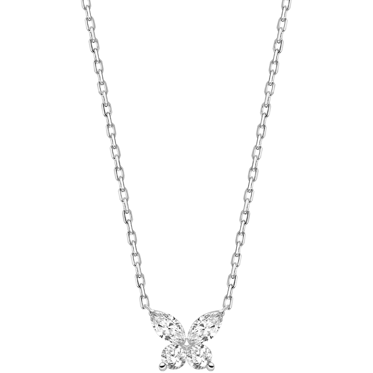 18K Gold Diamond Petite Butterfly Necklace - HELAS Jewelry