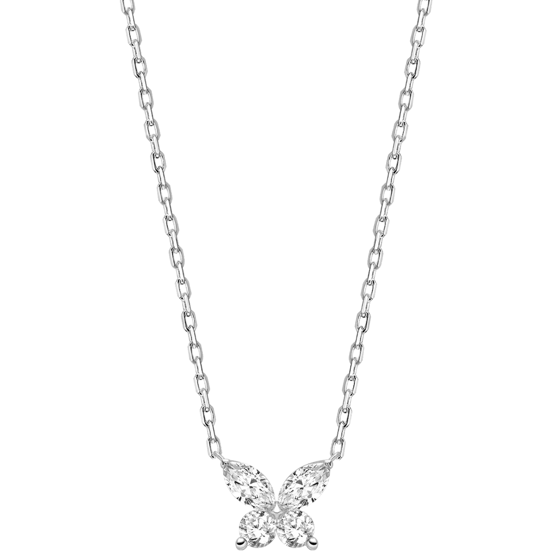 18K Gold Diamond Petite Butterfly Necklace - HELAS Jewelry