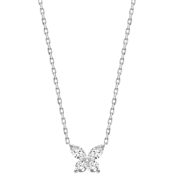 18K Gold Diamond Petite Butterfly Necklace - HELAS Jewelry