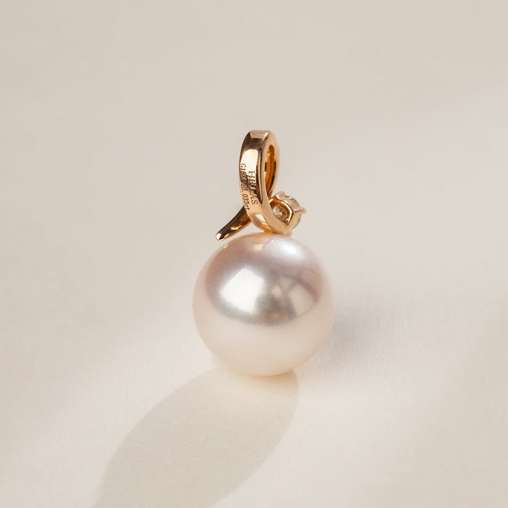 18K Solid Gold Diamond Lucky Fruit Pendant - HELAS Jewelry