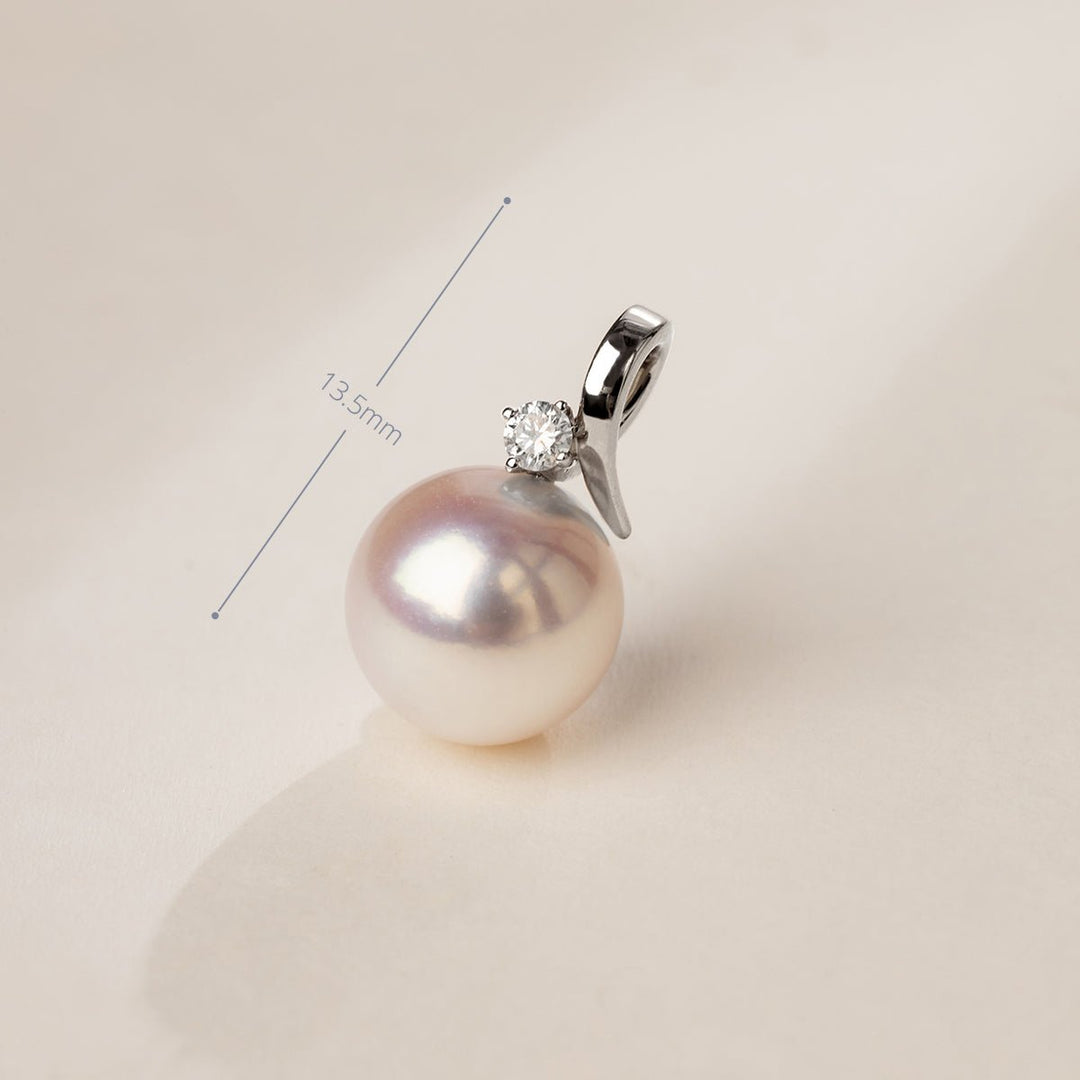 18K Solid Gold Diamond Lucky Fruit Pendant - HELAS Jewelry