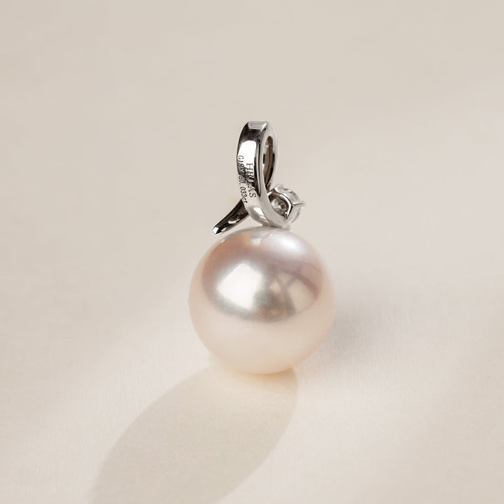 18K Solid Gold Diamond Lucky Fruit Pendant - HELAS Jewelry