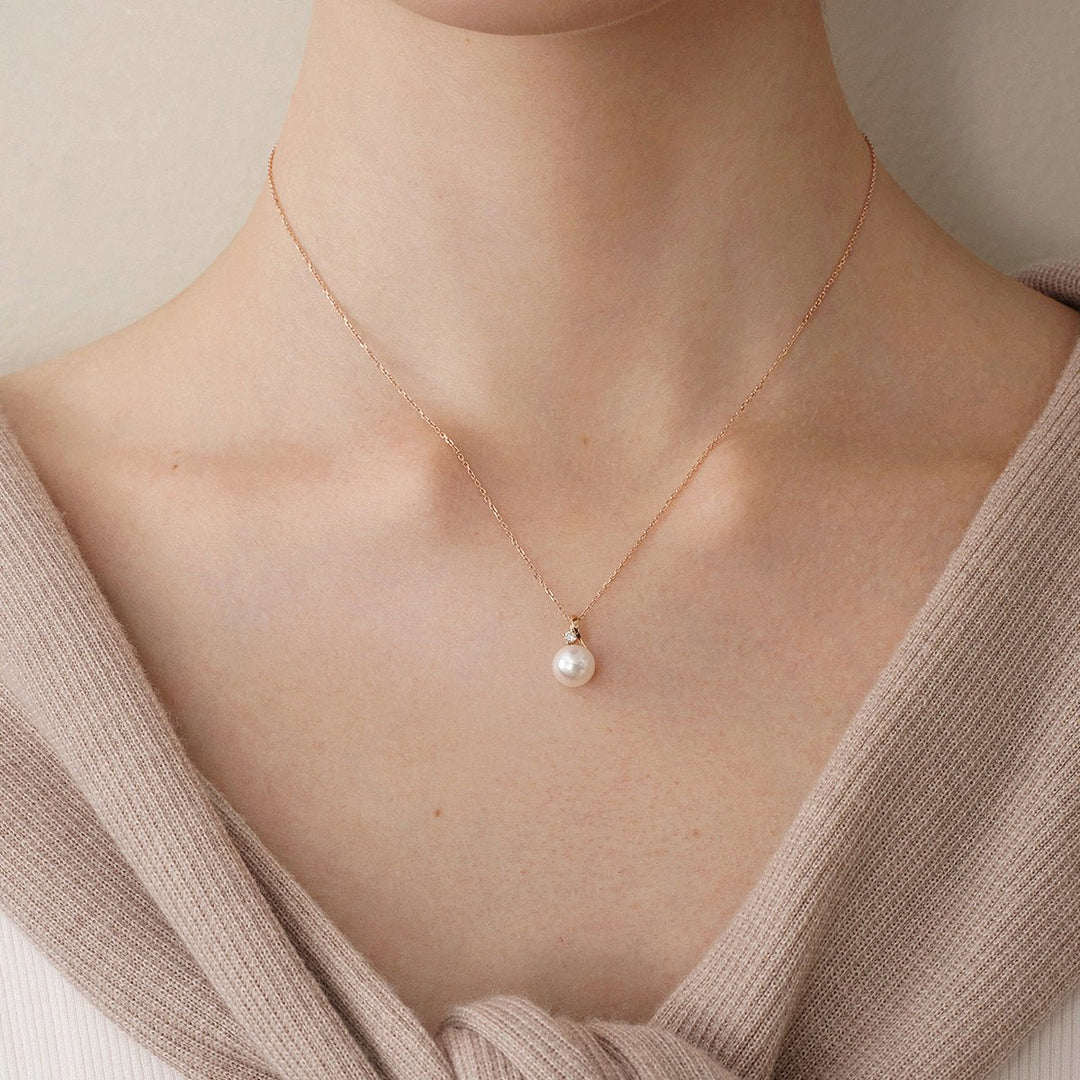 18K Solid Gold Diamond Lucky Fruit Pendant - HELAS Jewelry