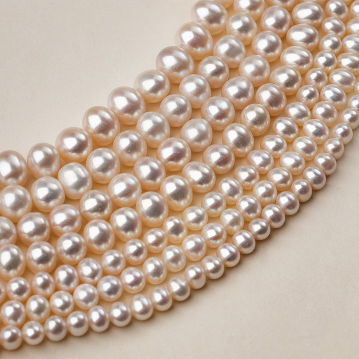 Freshwater Pearl 925 Sterling Silver Ball Clasp Versatile Necklace