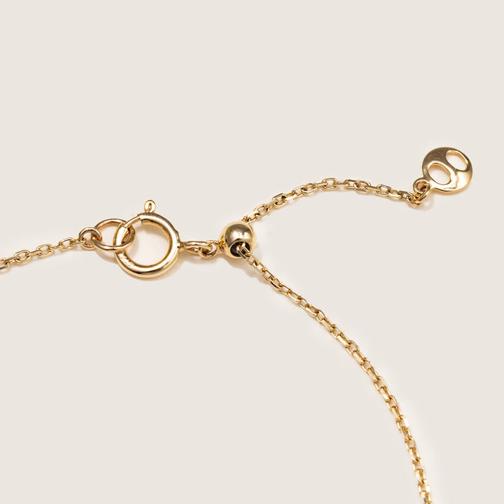 Freshwater Pearl 9K Gold Heart Romance Bracelet