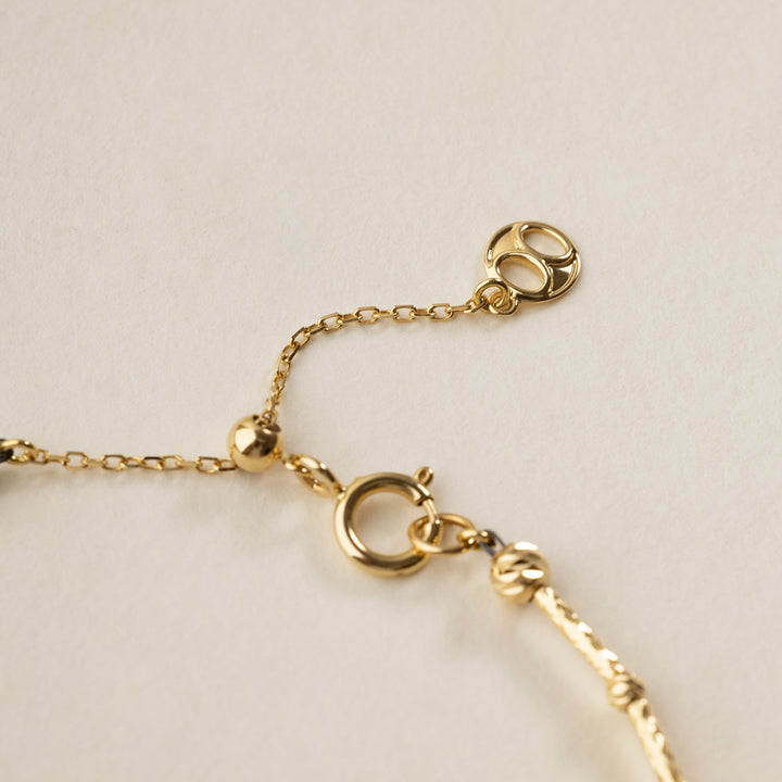 Tahitian Keshi Pearl 18K Yellow Gold Irregular Bracelet