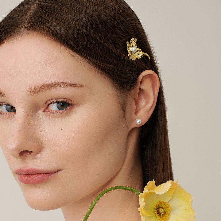 Freshwater Pearl 925 Sterling Silver Wild Bloom Brooch