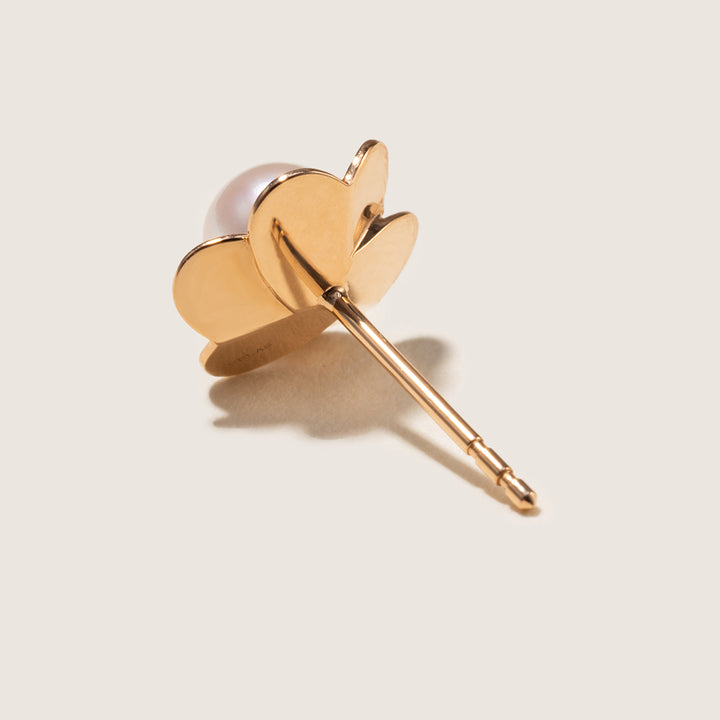 Freshwater Pearl 9K Rose Gold Bloom Dew Earrings