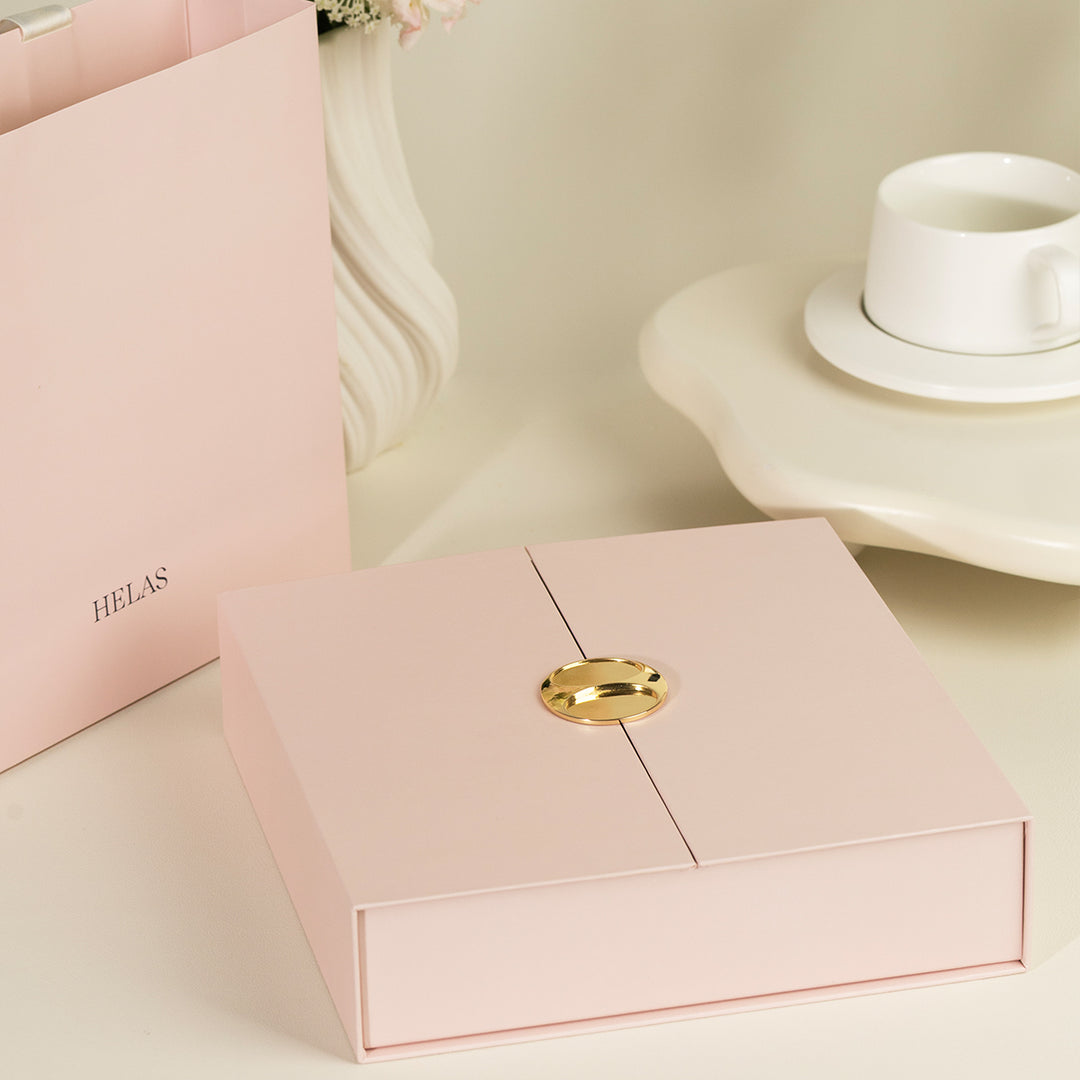 Duo-Door Pink Heart Clip Keepsake Gift Box
