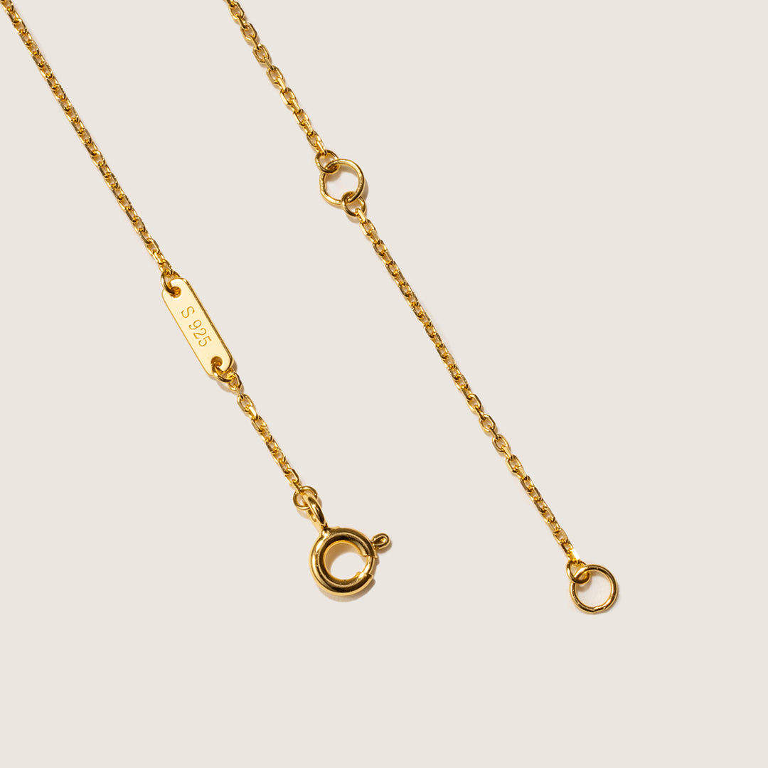 Freshwater Pearl 9K Gold Lab-Grown Diamond Dandelion Pendant Necklace