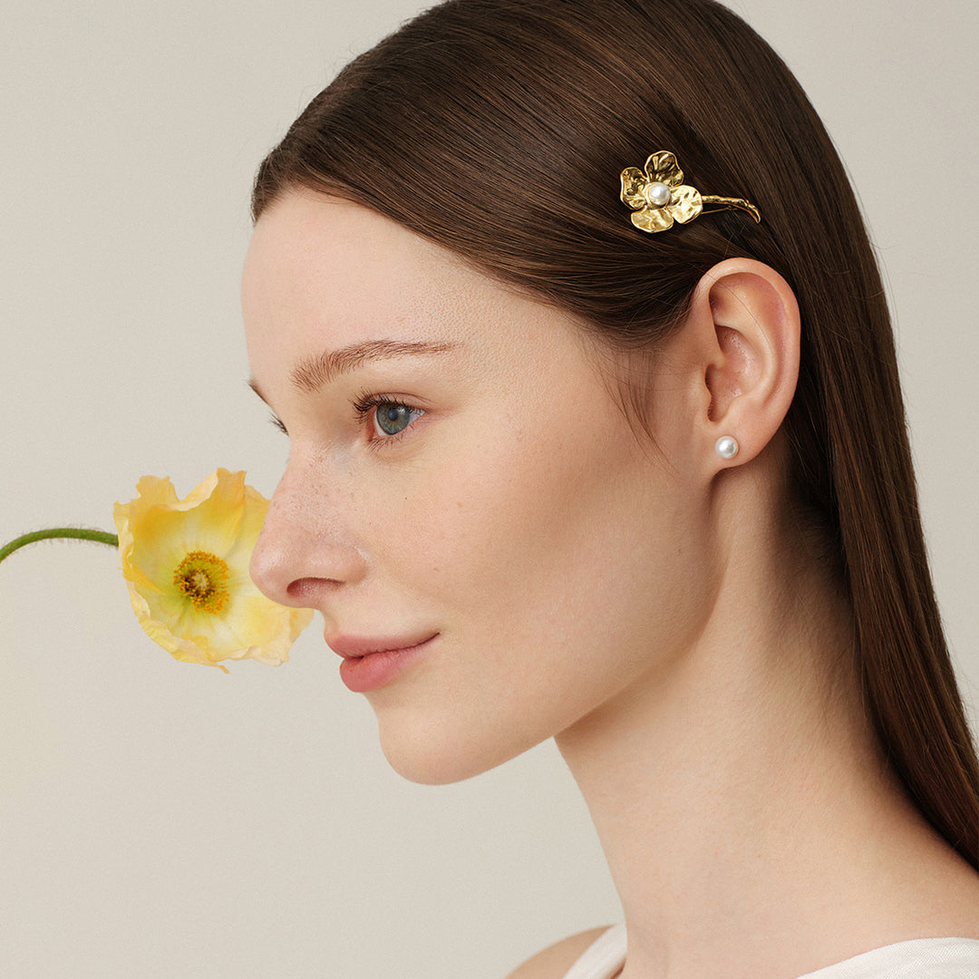 Freshwater Pearl 925 Sterling Silver Wild Bloom Brooch