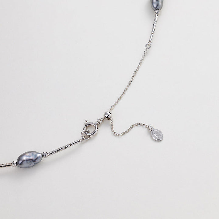 Keshi Pearl 18K Gold Dazzling Starry Necklace