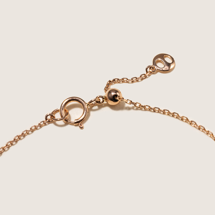 Red Agate 9K Rose Gold Lab-Grown Diamond Insect Bracelet