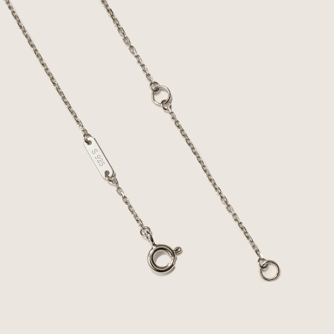 Mother-of-pearl 9K White Gold Lab-Grown Diamond Gardenia Pendant Necklace