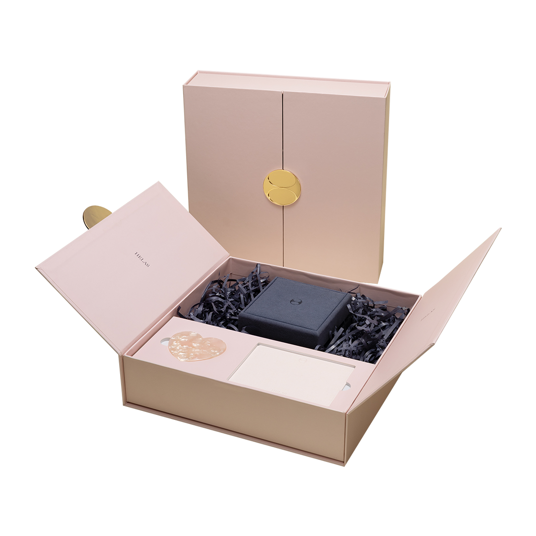 Duo-Door Pink Heart Clip Keepsake Gift Box