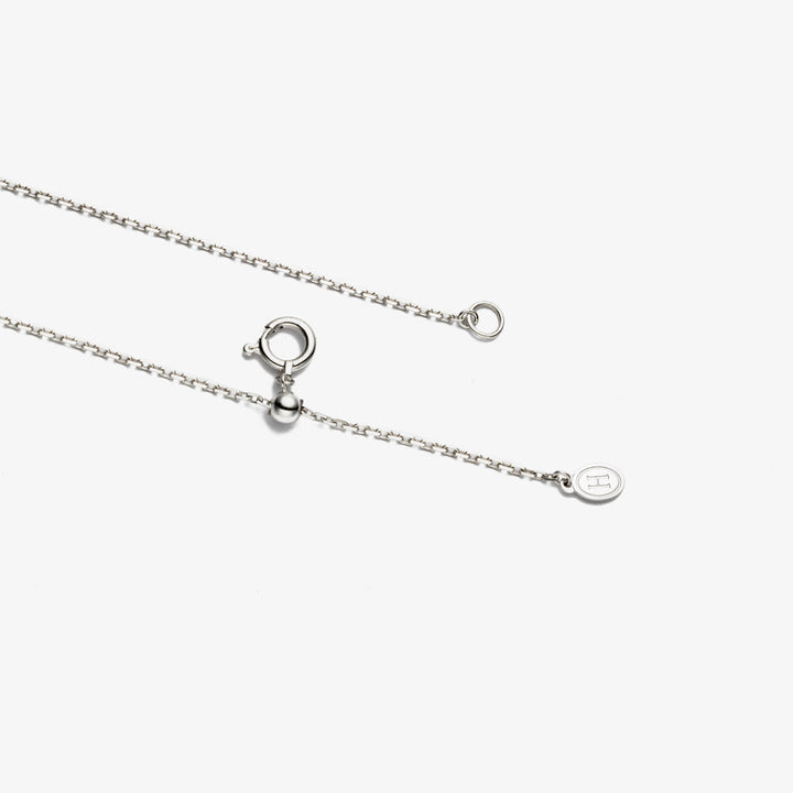 South Sea Pearl 18K White Gold Diamonds Four Leaf Flower Necklace
