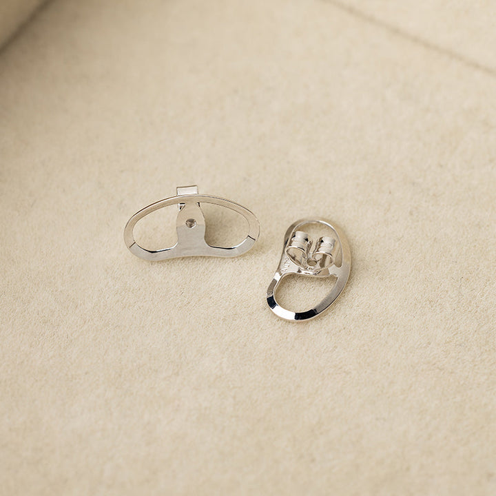 Bun-Styled South Sea Pearl Studs Earrings