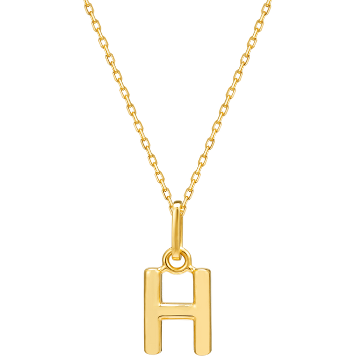 18K Gold Custom Letter Initial Necklace