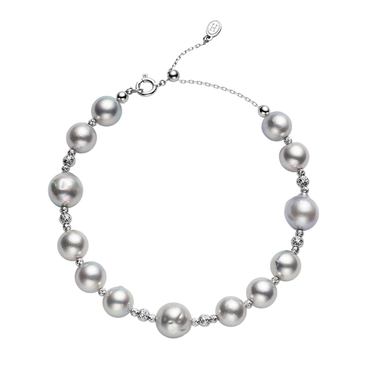 Akoya Bracelet Baroque Pearl 18K White Gold