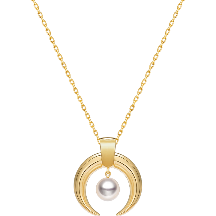 Akoya Pearl 18K Gold Special Design Highlight Necklace