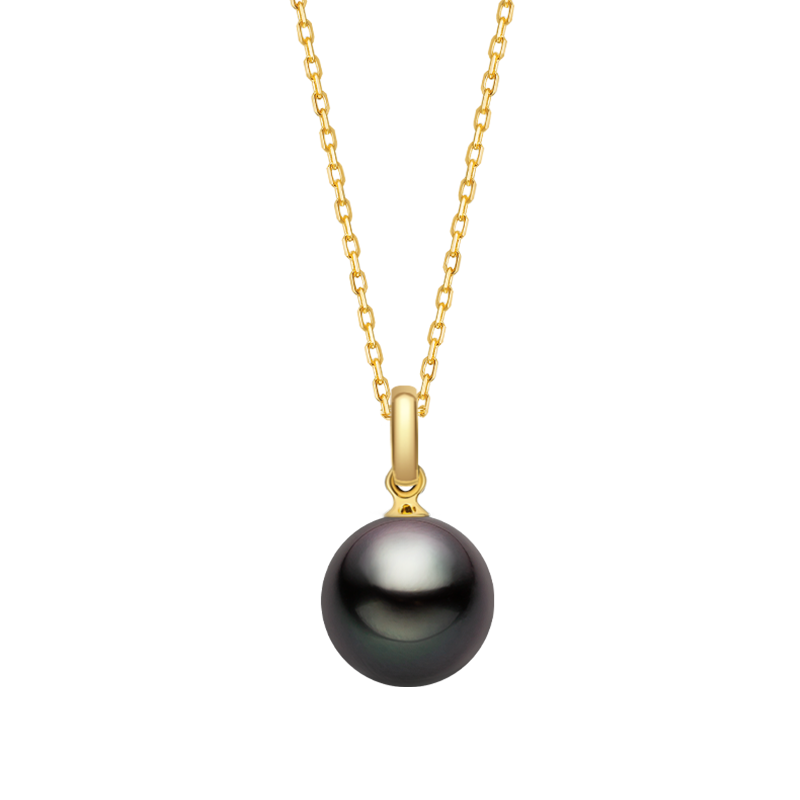 Tahitian 18K Simple Elegant Pendant Necklace