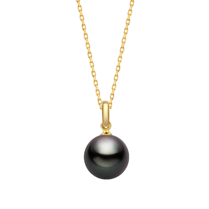 Tahitian 18K Simple Elegant Pendant Necklace