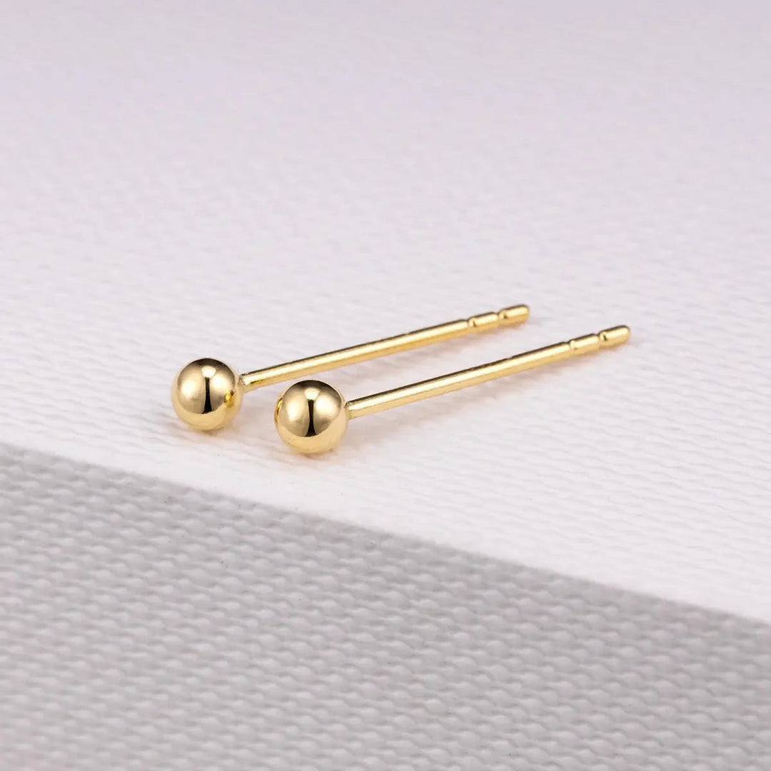 BASIC COLLECTION 18K Gold Petite Bulb Stud Earrings BASIC COLLECTION 18K Gold Petite Bulb Stud Earrings BASIC COLLECTION