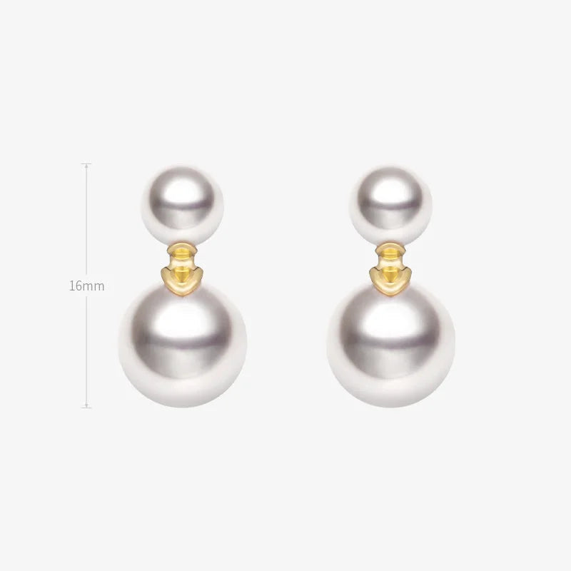 Akoya Pearl 18K Gold Companion Pearl Earrings