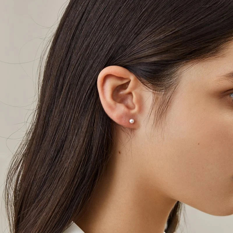 BASIC COLLECTION Akoya Pearl 18K Gold Petite Bulb Stud Earrings BASIC COLLECTION Akoya Pearl 18K Gold Petite Bulb Stud Earrings BASIC COLLECTION
