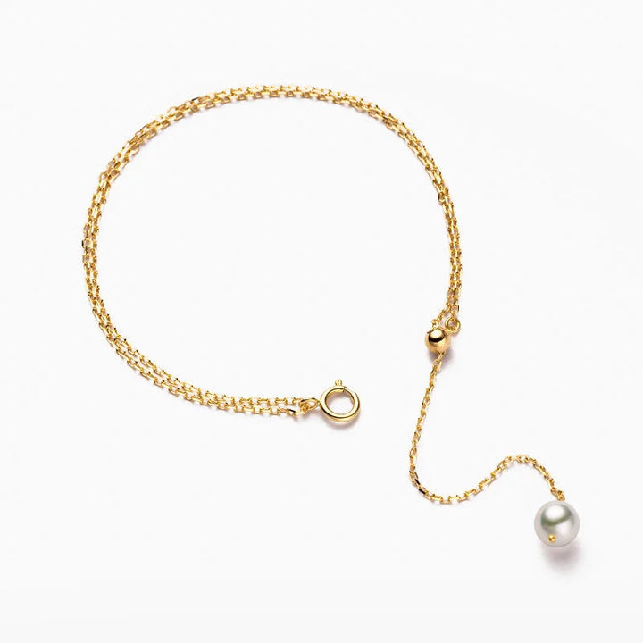 BASIC COLLECTION Akoya Pearl 18K Gold Single Bead Bracelet BASIC COLLECTION Akoya Pearl 18K Gold Single Bead Bracelet BASIC COLLECTION