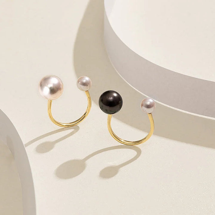BASIC COLLECTION Saltwater Pearl 18K Gold Companion Pearl Ring BASIC COLLECTION Saltwater Pearl 18K Gold Companion Pearl Ring BASIC COLLECTION