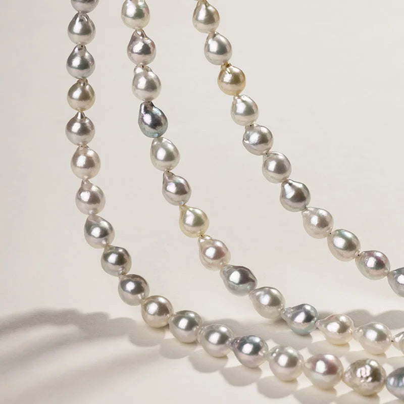 BEADED COLLECTION 18k Gold Candy-colored Mixed Color Baroque Pearl Necklace BEADED COLLECTION 18k Gold Candy-colored Mixed Color Baroque Pearl Necklace BEADED COLLECTION