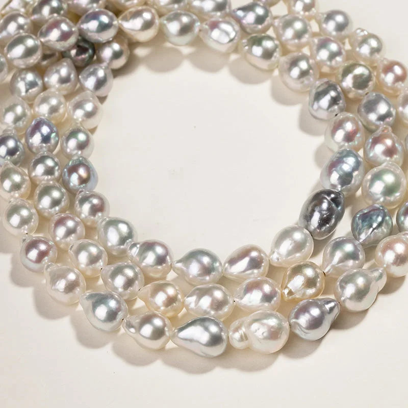 BEADED COLLECTION 18k Gold Candy-colored Mixed Color Baroque Pearl Necklace BEADED COLLECTION 18k Gold Candy-colored Mixed Color Baroque Pearl Necklace BEADED COLLECTION